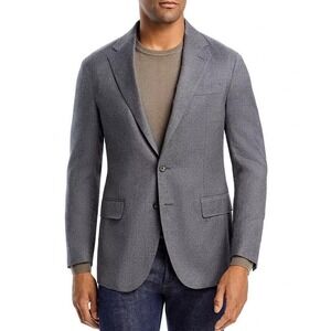 Polo Ralph Lauren Soft Flannel Solid Slim Fit Suit Jacket‎ Grey Size 44R $695